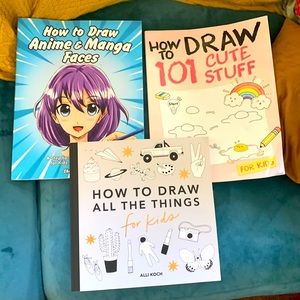3 drawing books, never used
